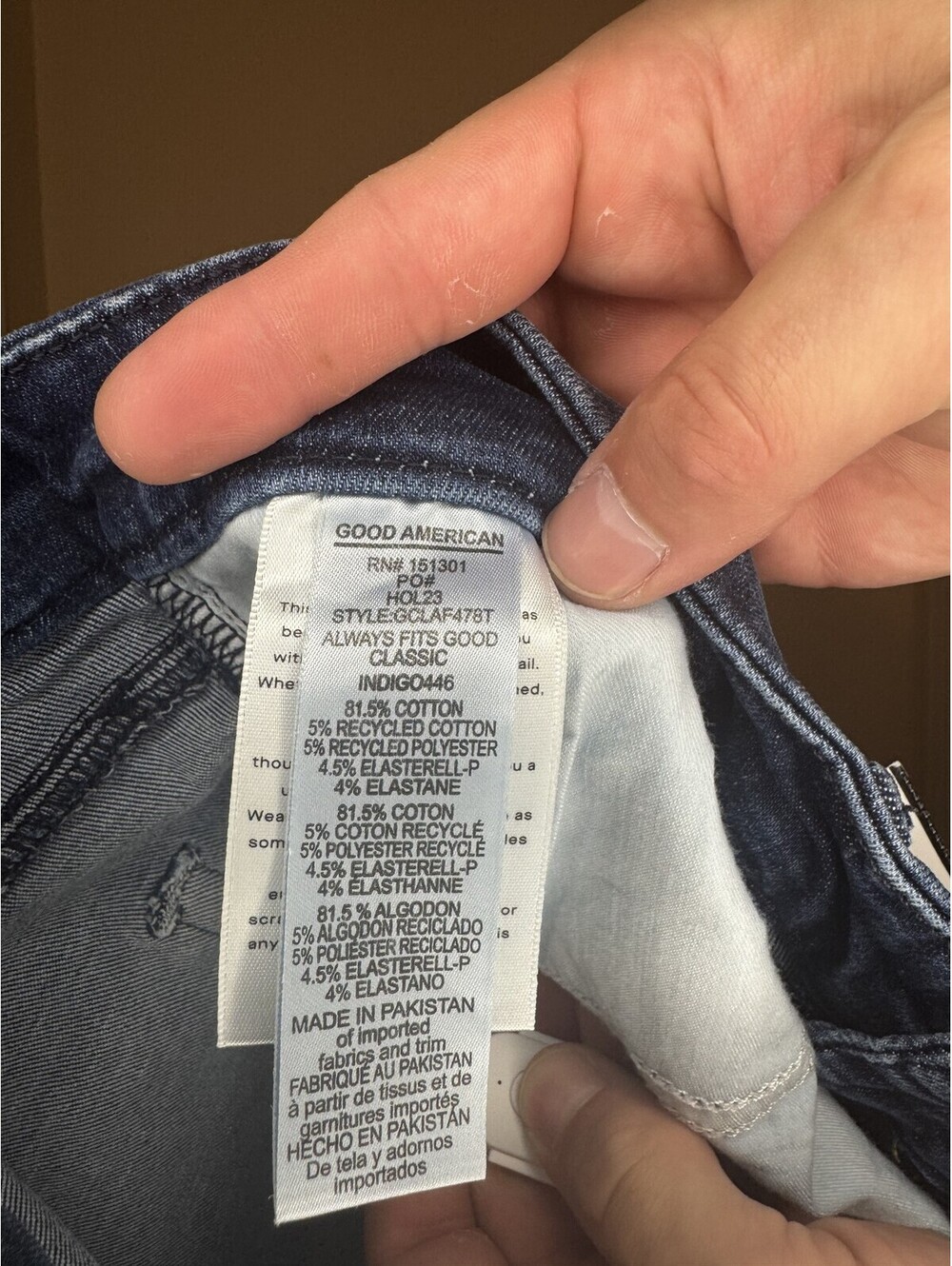 Good American Jeans Blue Size 16 - Picture 5 of 5